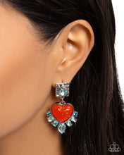 Load image into Gallery viewer, Bohemian Bling Red Earrings