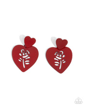 Load image into Gallery viewer, Showstopping Silhouette Red Earrings