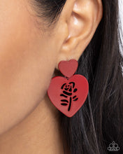 Load image into Gallery viewer, Showstopping Silhouette Red Earrings