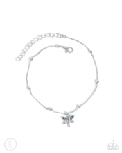 Load image into Gallery viewer, Dainty Dragonfly Blue Anklet