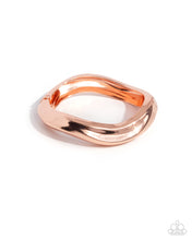 Load image into Gallery viewer, Abstract Audience Copper Hinged Bangle