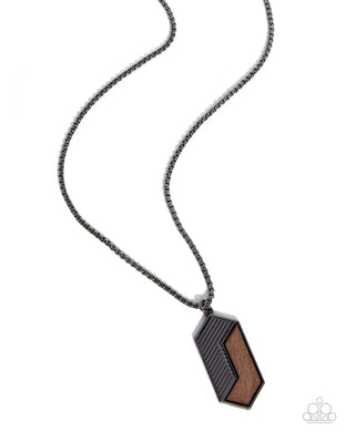 WOODWORK Study Black Men’s Necklace
