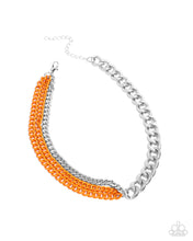 Load image into Gallery viewer, Tinted Tension Orange Necklace