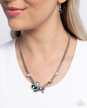 Load image into Gallery viewer, Bedazzled Beetle Green Necklace