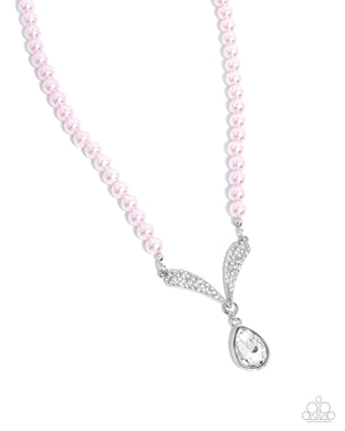 Avant-Garde Adornment Pink Necklace