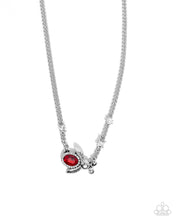 Load image into Gallery viewer, Bedazzled Beetle Red Necklace