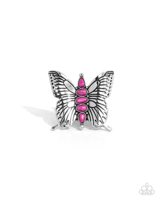 Brash Butterfly Pink Ring