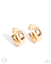 Load image into Gallery viewer, Round Reputation Gold Clip On Earrings