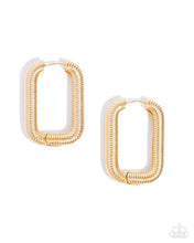 Load image into Gallery viewer, Spiral Supply Gold Hinged Hoop Earrings