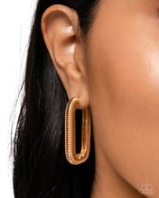 Load image into Gallery viewer, Spiral Supply Gold Hinged Hoop Earrings