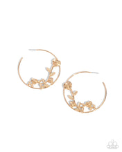 Load image into Gallery viewer, Blooming Benefit Gold Hoop Earrings