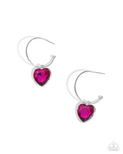 Load image into Gallery viewer, Diamond of the Night Pink Earrings