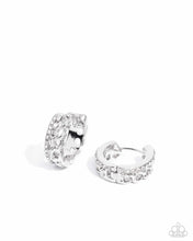 Load image into Gallery viewer, Lethal Layers White Hinged Hoop Earrings