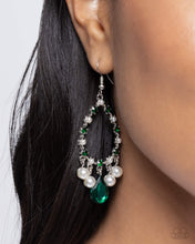 Load image into Gallery viewer, Baroness Behavior Green Earrings