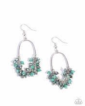 Load image into Gallery viewer, Chandelier Check Green Earrings