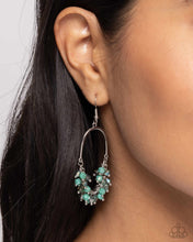Load image into Gallery viewer, Chandelier Check Green Earrings
