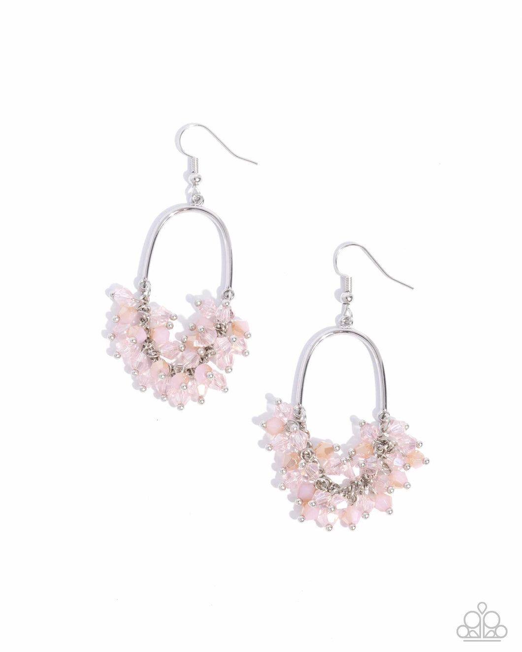 Chandelier Check Pink Earrings
