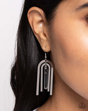 Load image into Gallery viewer, Coarse Conversation Black Earrings