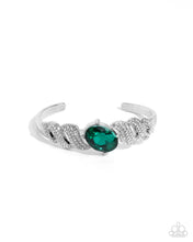 Load image into Gallery viewer, Sentimental Society Green Cuff Bracelet