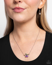 Load image into Gallery viewer, Tulip Drops Purple Necklace