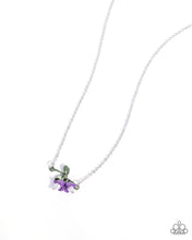 Load image into Gallery viewer, Tulip Drops Purple Necklace