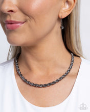 Load image into Gallery viewer, Edgy Etching Black Necklace