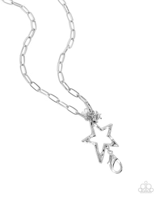 Trendy Tenure Silver Lanyard