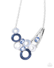 Load image into Gallery viewer, Compelling Circles Blue Necklace