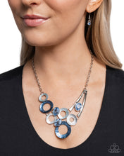 Load image into Gallery viewer, Compelling Circles Blue Necklace