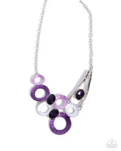 Load image into Gallery viewer, Compelling Circles Purple Necklace