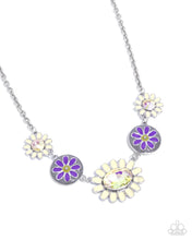 Load image into Gallery viewer, Floral Facade Yellow Necklace