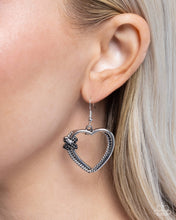 Load image into Gallery viewer, Crisscross Courtship Black Earrings