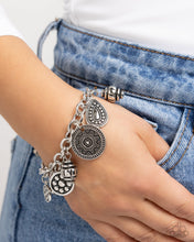 Load image into Gallery viewer, Embellished Estate Silver Bracelet