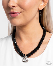 Load image into Gallery viewer, Trailblazing Triangle Black Necklace