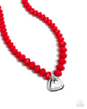 Load image into Gallery viewer, Trailblazing Triangle Red Necklace