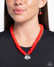 Load image into Gallery viewer, Trailblazing Triangle Red Necklace