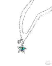 Load image into Gallery viewer, Stackable Stars Green Necklace