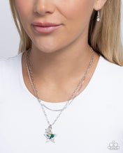 Load image into Gallery viewer, Stackable Stars Green Necklace