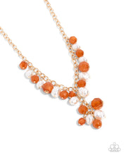 Load image into Gallery viewer, Beehive Barrage Orange Necklace