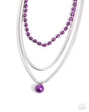 Load image into Gallery viewer, Flourishing Finale Purple Necklace