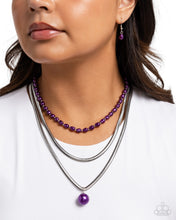 Load image into Gallery viewer, Flourishing Finale Purple Necklace