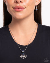 Load image into Gallery viewer, Anchored Accent Blue Necklace