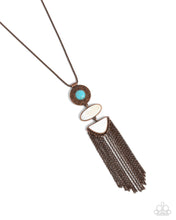 Load image into Gallery viewer, Textured Tourist Copper Necklace