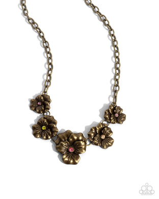 Blatant Botanicals Brass Necklace