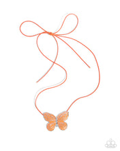 Load image into Gallery viewer, Fluttering Fervor Orange Necklace