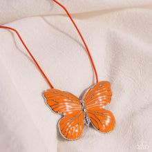 Load image into Gallery viewer, Fluttering Fervor Orange Necklace