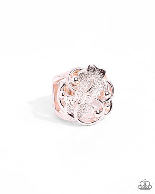Distinctive Detailing Rose Gold Ring