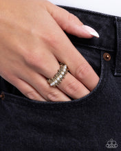 Load image into Gallery viewer, Pearly Provision Gold Skinny Band Ring