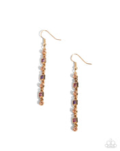 Load image into Gallery viewer, Square Slope Purple Earrings