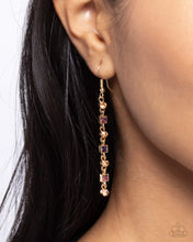 Load image into Gallery viewer, Square Slope Purple Earrings